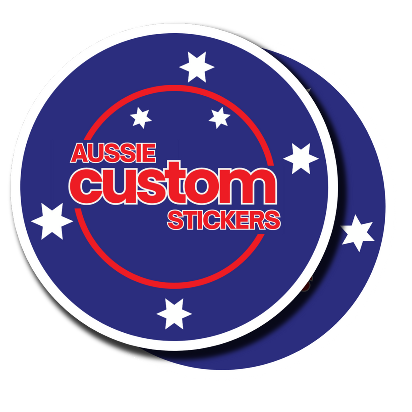 Circle Stickers Aussie Custom Stickers