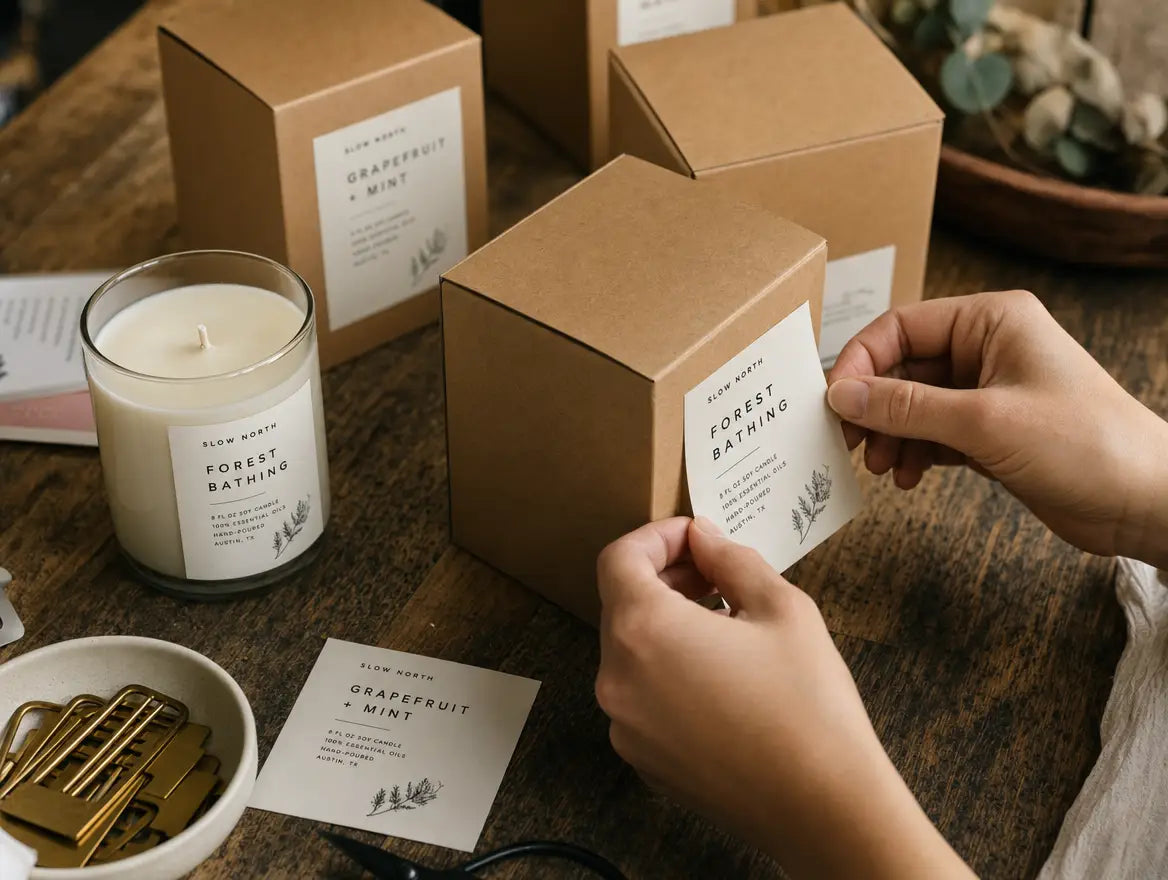 Custom stickers on Packaging & product labels