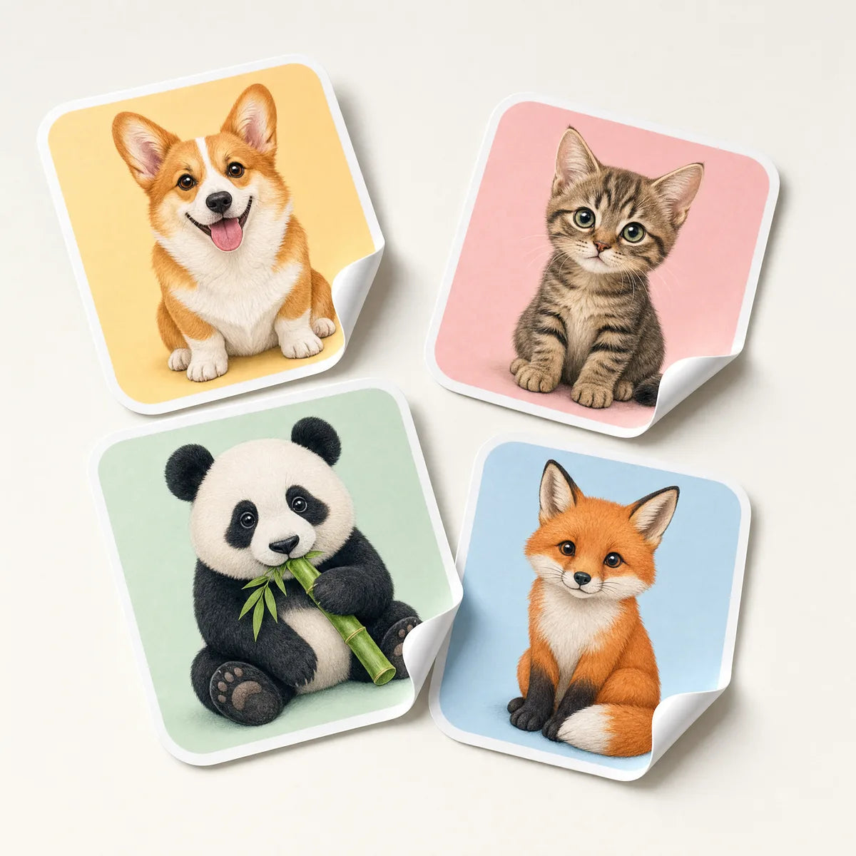 Rounded Corner Stickers